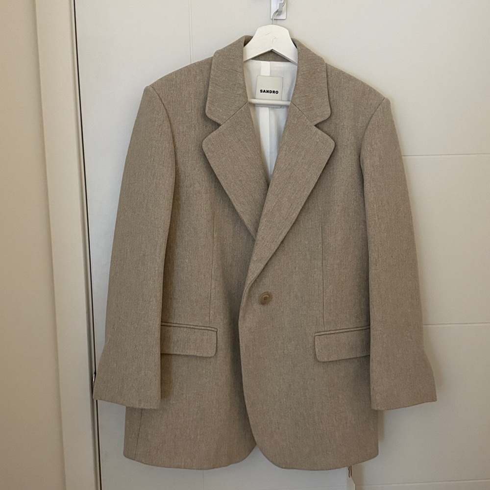 Sandro Oversized Suit Jacket NWT - Picture 7 of 7